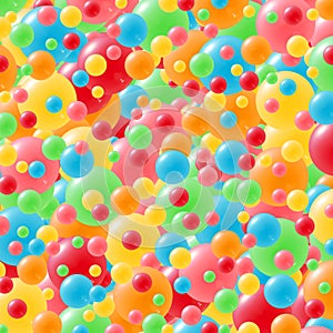 Festive background with brightly colored balloons