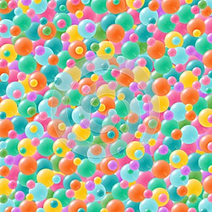 Festive background with brightly colored balloons