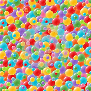 Festive background with brightly colored balloons