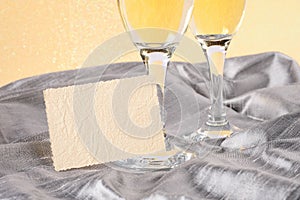 Festive background with champagne