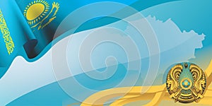 Festive background of the Republic of Kazakhstan