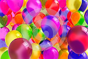 Festive balloons for birthdays and other celebration photo