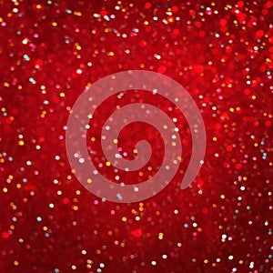 Festive Beautiful bright Red bokeh Background Texture