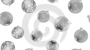 Beautiful Christmas winter texture, gift wrapping a seamless pattern for the New Year from black and white balls, Christmas