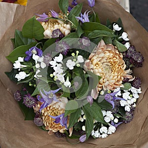 Festive bouquet Dahlias