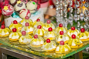 Festive brunch buffet Valentine`s Day, Mother`s Day, Woman`s Day, catering and candy bar