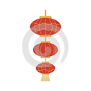 Festive Chinese lantern. Design a flyer, banner