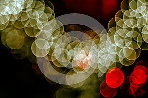 Festive Christmas elegant abstract background with booble bokeh lights