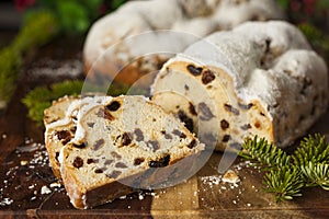 Festive Christmas German Stollen Bread