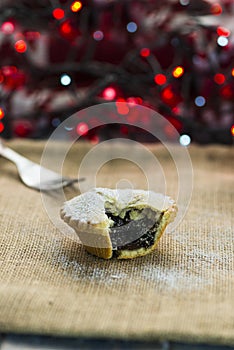 Festive Christmas mince pie