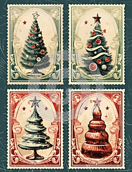 Festive Christmas Postage Stamps: Add a Touch of Holiday Magic to Your Mail!