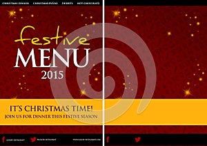 Festive Christmas Restaurant Menu Design