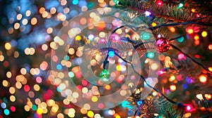 Festive Christmas Tree Lights Ornament Decor