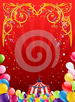 Festive circus background