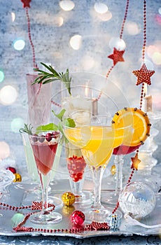 Festive cocktails