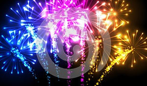 Festive color firework background