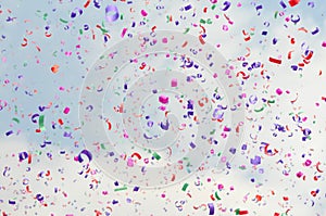 Festive colorful confetti