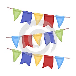 Festive colorful ribbons. Party and parties single icon in cartoon style vector symbol stock illustration.