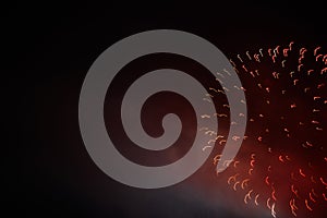 Festive colour firework background