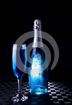 Festive Commercial Celebrations - Blue Bottle & Glass