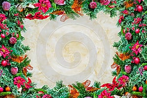 Festive composition, background blank for new year postcard, Christmas,