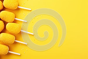 Festive Corn dog banner. Generate Ai