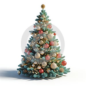 Festive Decorated Christmas Tree