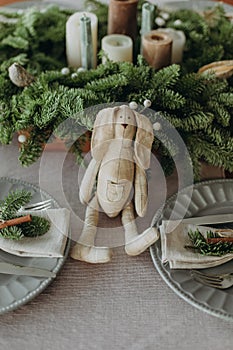 festive decorations inside room Christmas tree garland