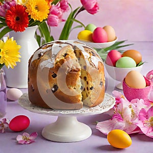 Festive Easter panettone pastries