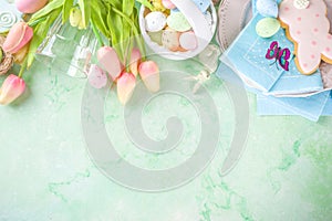 Festive Easter table setting