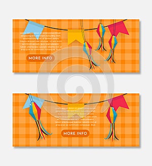 Festive Festa Junina Banner Set Design Template