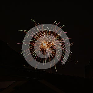 Festive fireworks on New Year\'s Eve