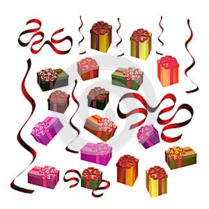 Festive gift boxes