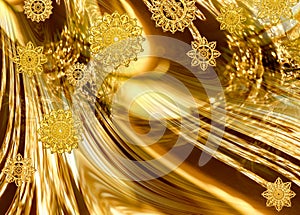 Festive golden abstract