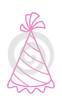 Festive hat birthday costume scribble