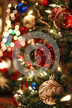 A festive image of holiday decorations or celebratory events,