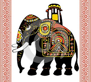 Festive indian elephant