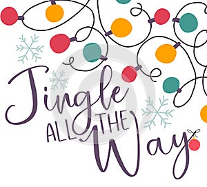 Festive Jingle All the Way Christmas Card