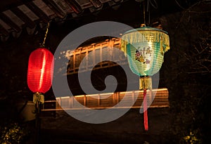 Festive lantern of China.