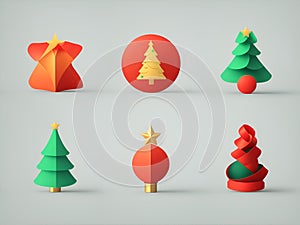 Festive New Year Emojis. AI generated