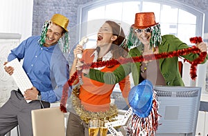 Festive new year office party