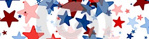 Festive Patriotic Stars Banner