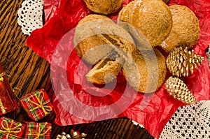 Festive pumpkin cookies photo