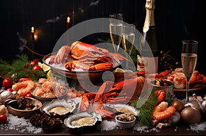 Festive Seafood Spread for New Year