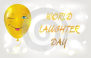 Festive smile day concept. Vector illustration for greeting card, poster, flyer