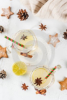 Festive Snowball Cocktail