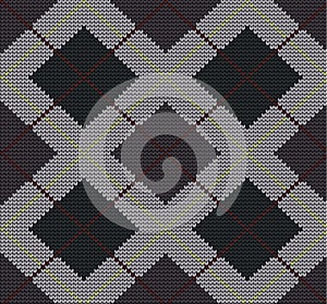 Festive Sweater Design. Seamless Knitted Pattern