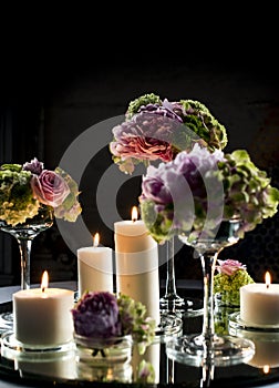 Festive table decoration