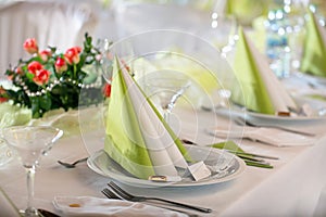 Festive table setting