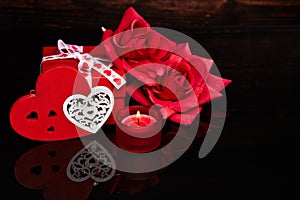 Festive Valentine`s day background